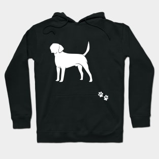 Labrador Retriever Minimalist Art - Black and White Hoodie